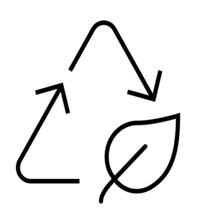 Piktogramm Kreislauf mit Blatt